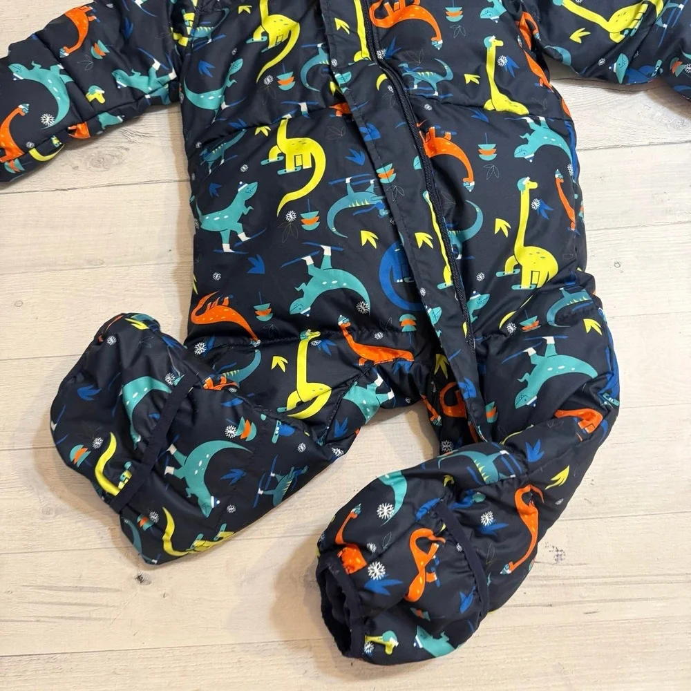 Columbia Baby‎ Boy Snuggly Bunny down Bunting colorful dinosaur 18/24 months